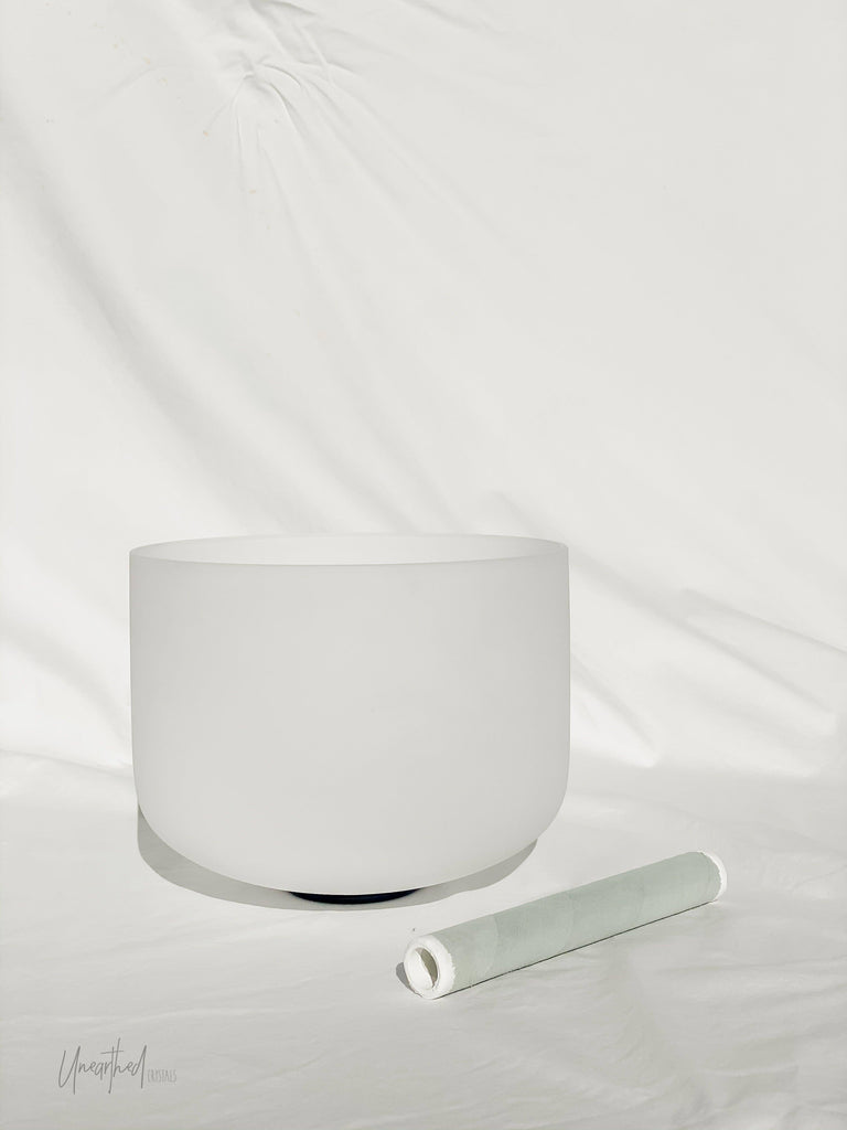 Quartz Crystal Singing Bowl | 10 inch - Unearthed Crystals