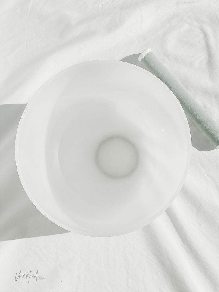 Quartz Crystal Singing Bowl | 10 inch - Unearthed Crystals