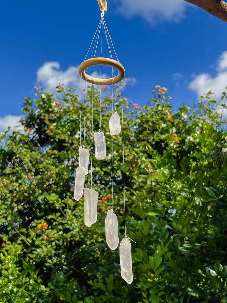 Clear Quartz Mobile | Wind Chime - Unearthed Crystals