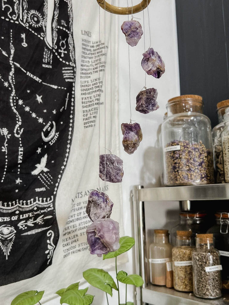 Amethyst Mobile | Wind Chime - Unearthed Crystals