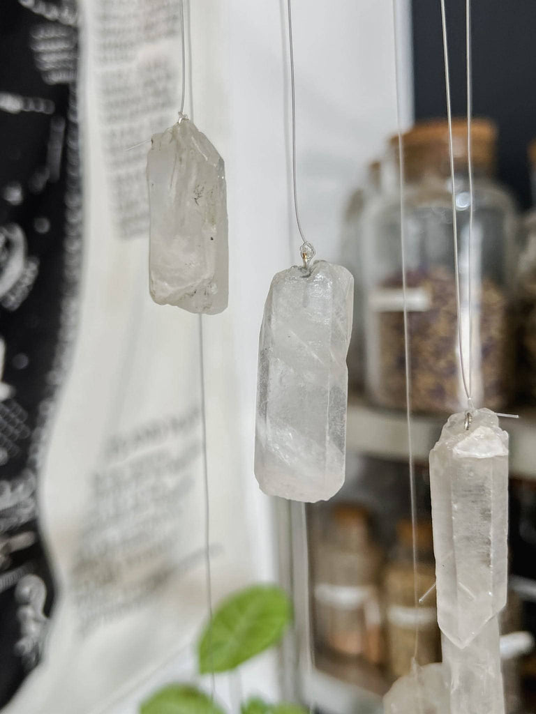 Clear Quartz Mobile | Wind Chime - Unearthed Crystals