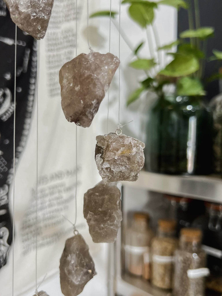 Smokey Quartz Mobile | Wind Chime - Unearthed Crystals