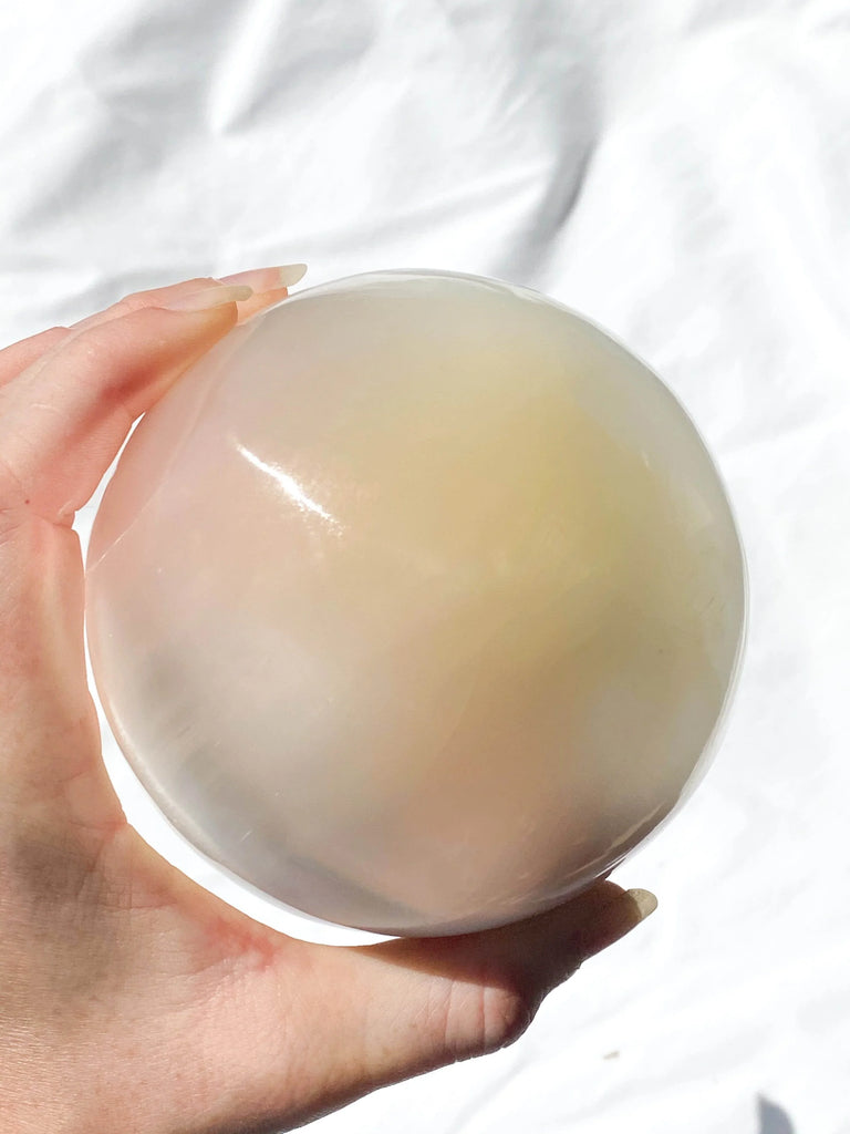 Selenite Sphere | Medium - Unearthed Crystals