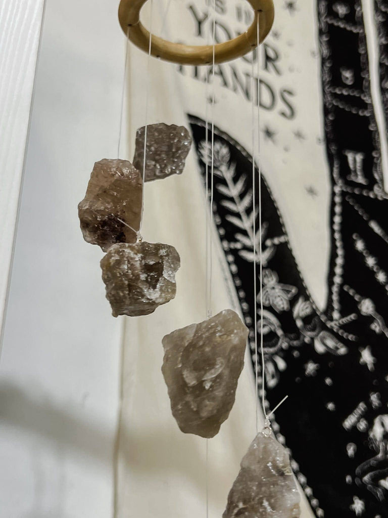 Smokey Quartz Mobile | Wind Chime - Unearthed Crystals