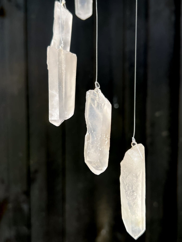 Clear Quartz Mobile | Wind Chime - Unearthed Crystals