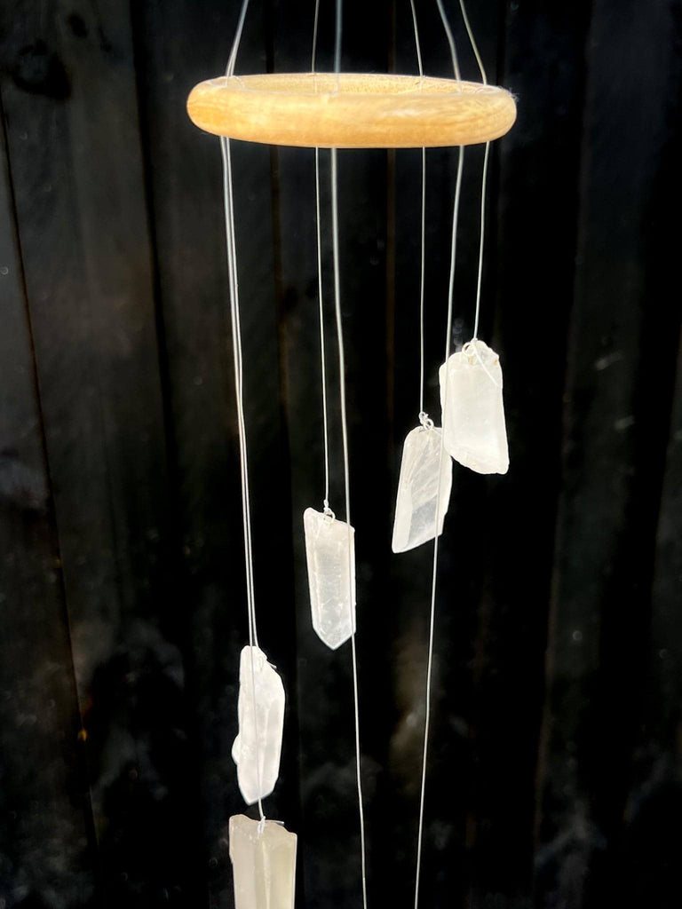 Clear Quartz Mobile | Wind Chime - Unearthed Crystals