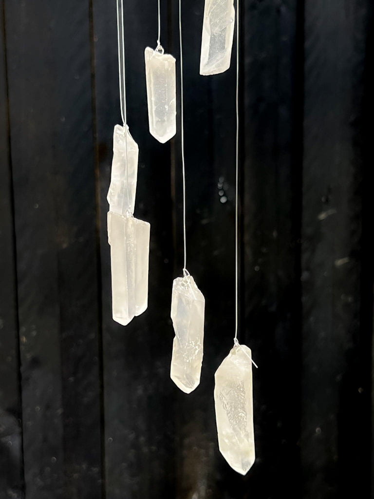 Clear Quartz Mobile | Wind Chime - Unearthed Crystals