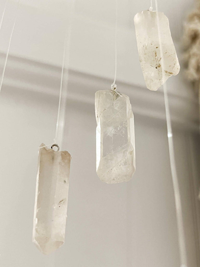 Clear Quartz Mobile | Wind Chime - Unearthed Crystals