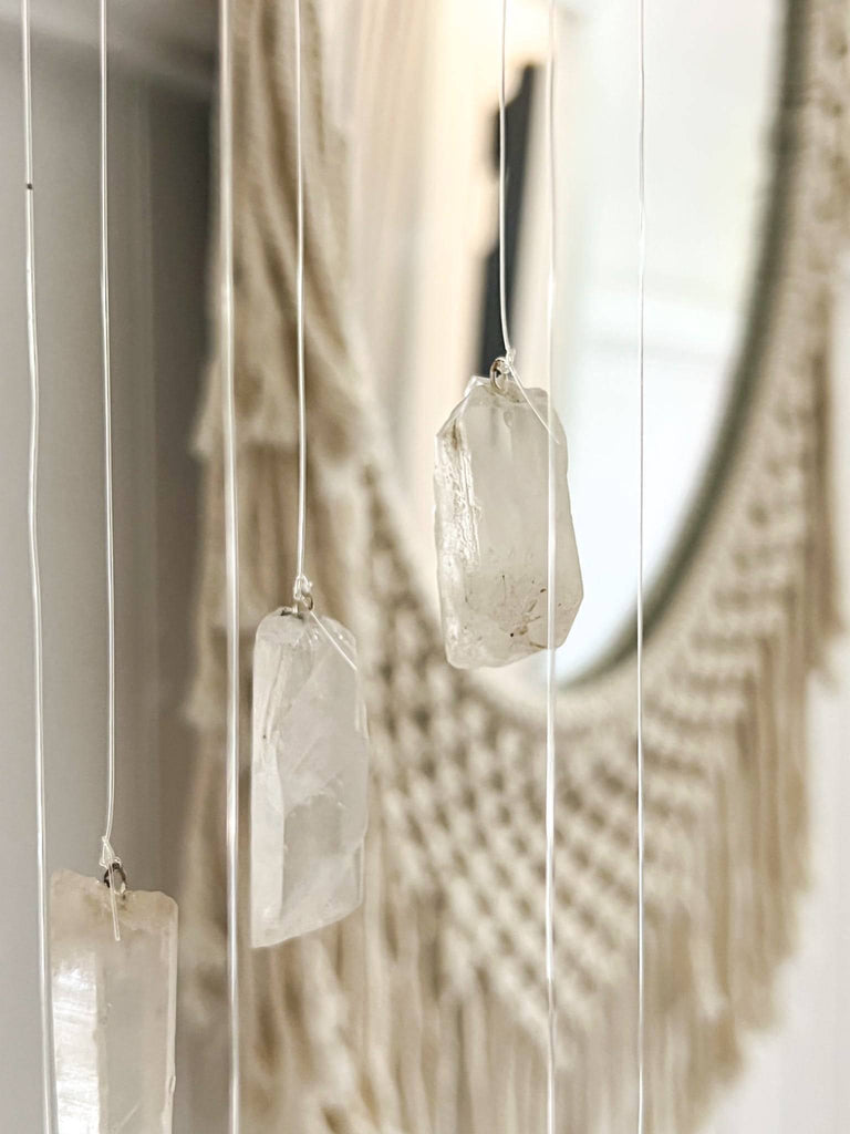 Clear Quartz Mobile | Wind Chime - Unearthed Crystals