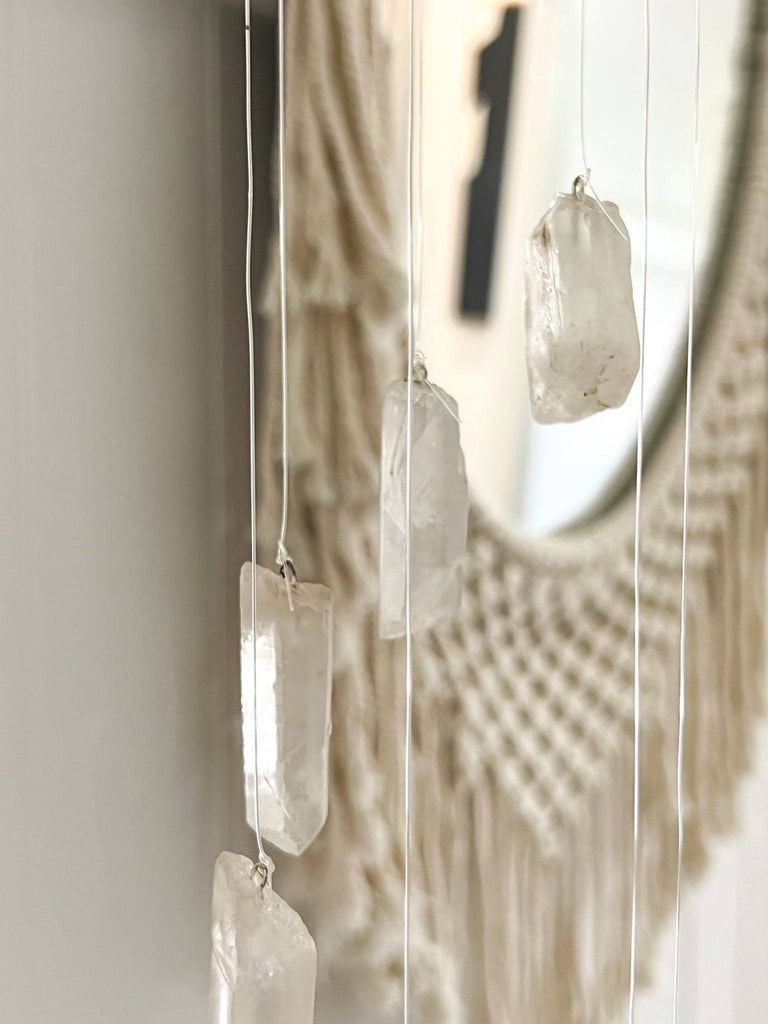 Clear Quartz Mobile | Wind Chime - Unearthed Crystals