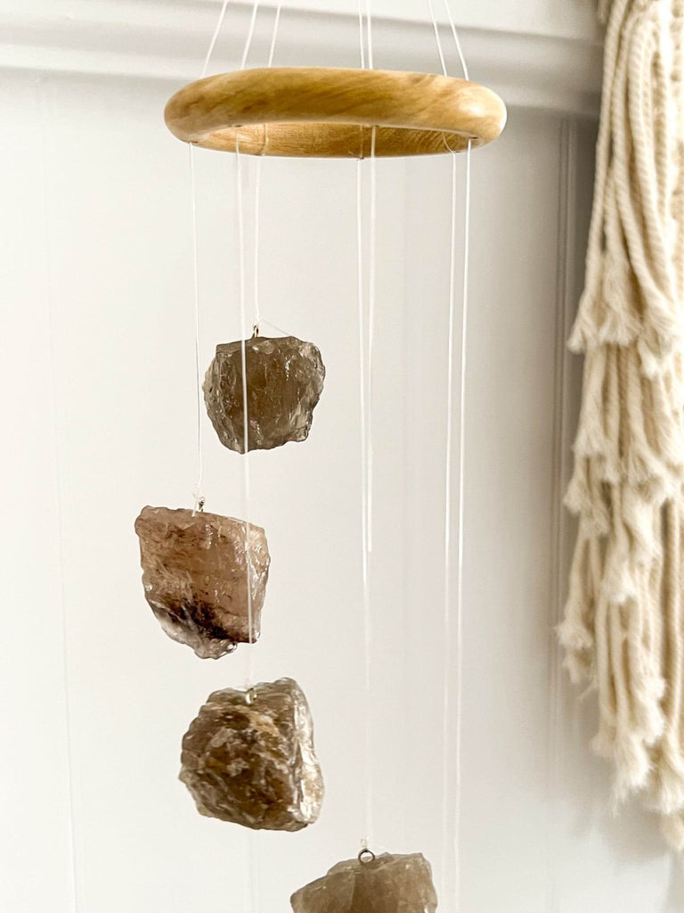 Smokey Quartz Mobile | Wind Chime - Unearthed Crystals