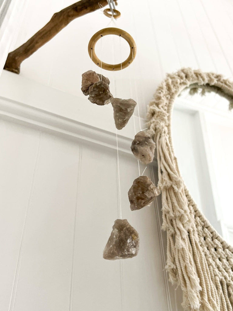 Smokey Quartz Mobile | Wind Chime - Unearthed Crystals