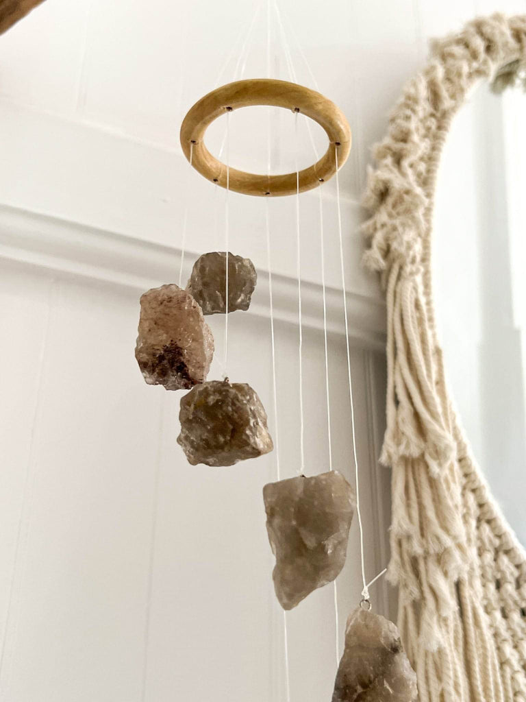 Smokey Quartz Mobile | Wind Chime - Unearthed Crystals
