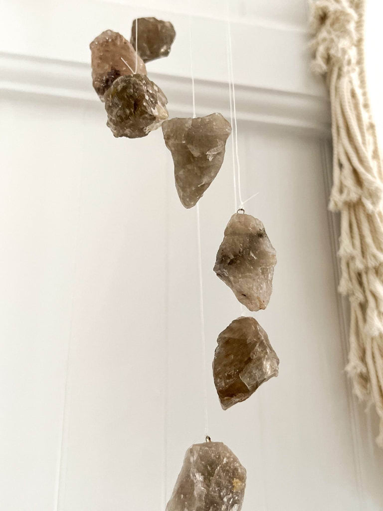 Smokey Quartz Mobile | Wind Chime - Unearthed Crystals