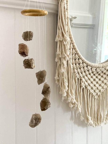 Smokey Quartz Mobile | Wind Chime - Unearthed Crystals