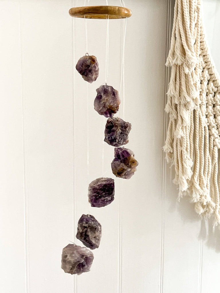 Amethyst Mobile | Wind Chime - Unearthed Crystals