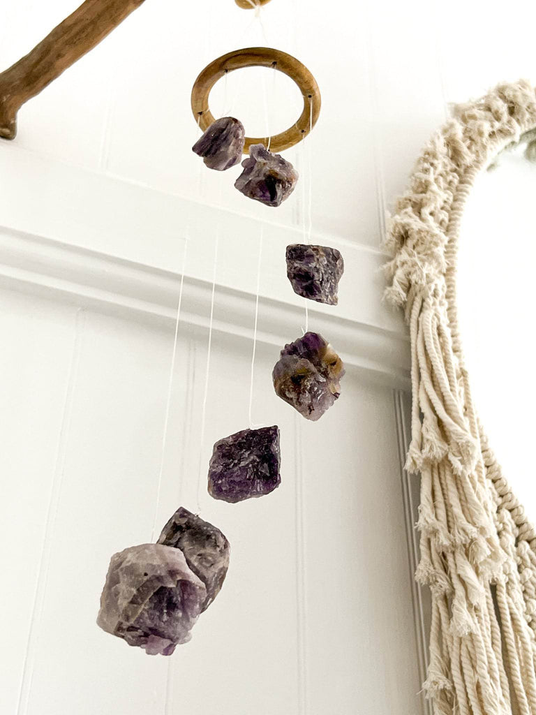 Amethyst Mobile | Wind Chime - Unearthed Crystals