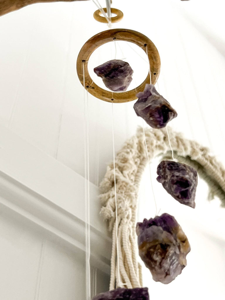 Amethyst Mobile | Wind Chime - Unearthed Crystals