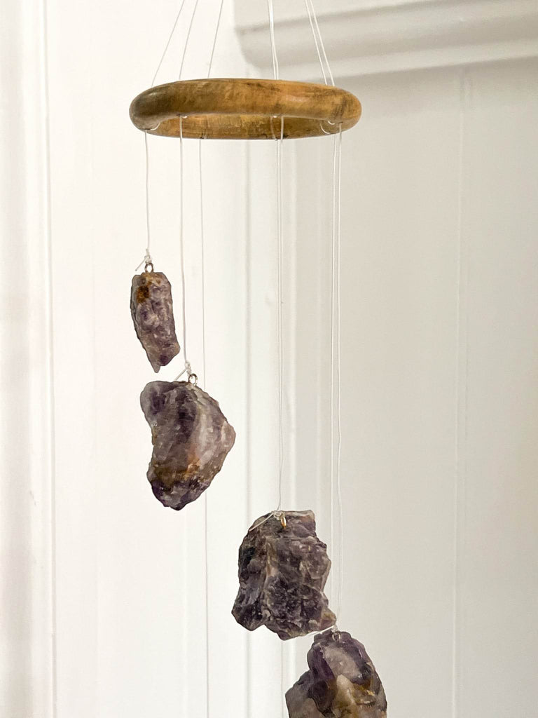 Amethyst Mobile | Wind Chime - Unearthed Crystals