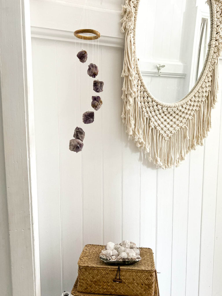 Amethyst Mobile | Wind Chime - Unearthed Crystals