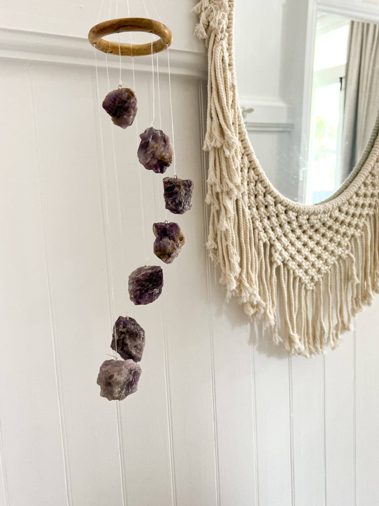 Amethyst Mobile | Wind Chime - Unearthed Crystals