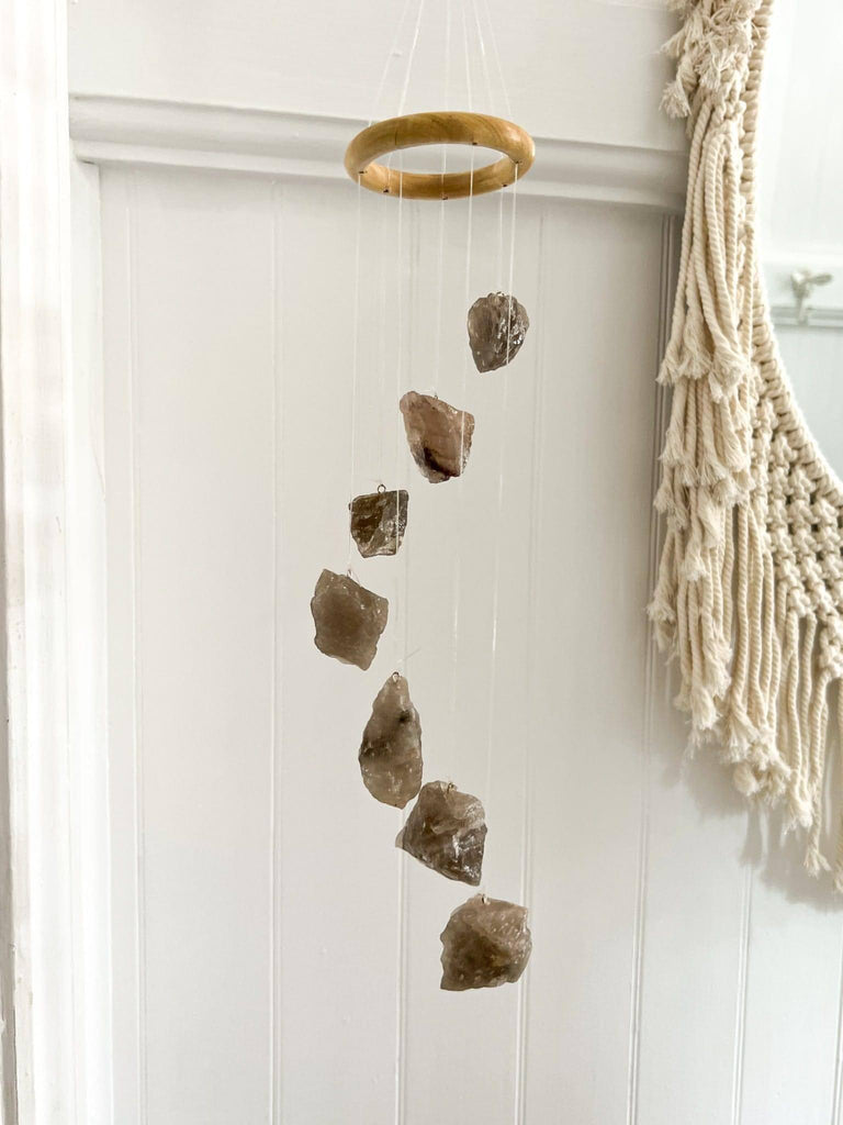 Smokey Quartz Mobile | Wind Chime - Unearthed Crystals