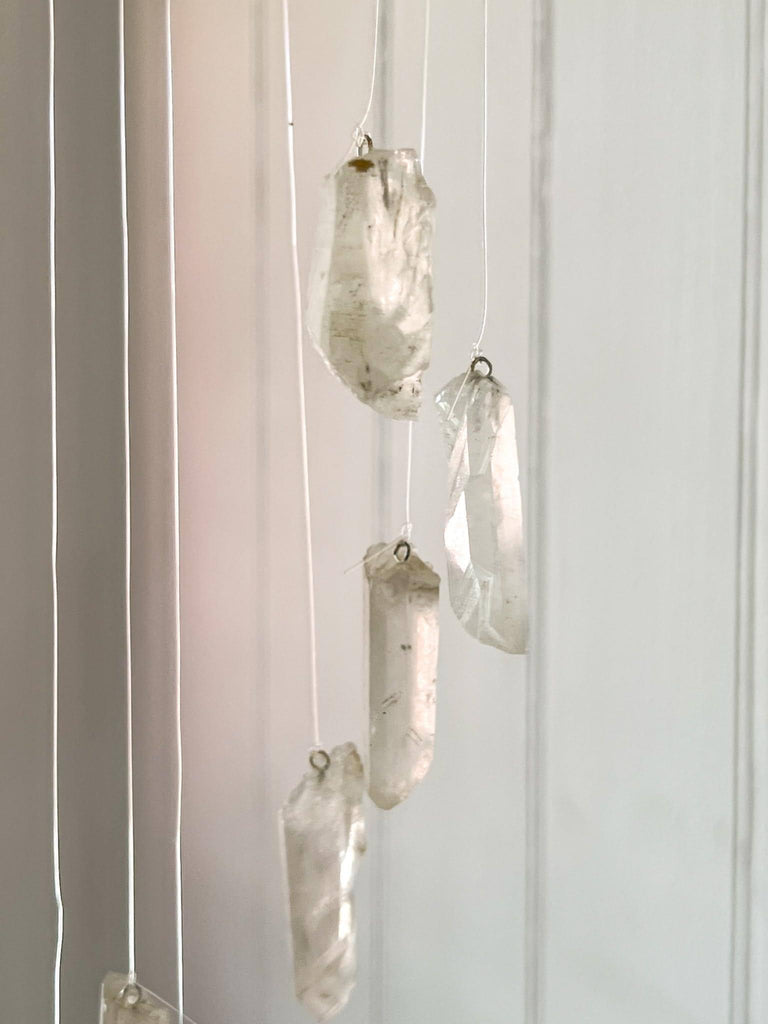 Clear Quartz Mobile | Wind Chime - Unearthed Crystals