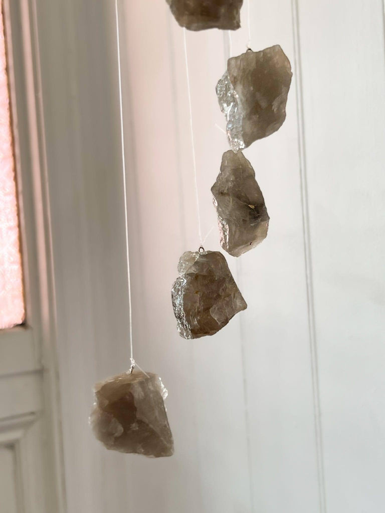 Smokey Quartz Mobile | Wind Chime - Unearthed Crystals