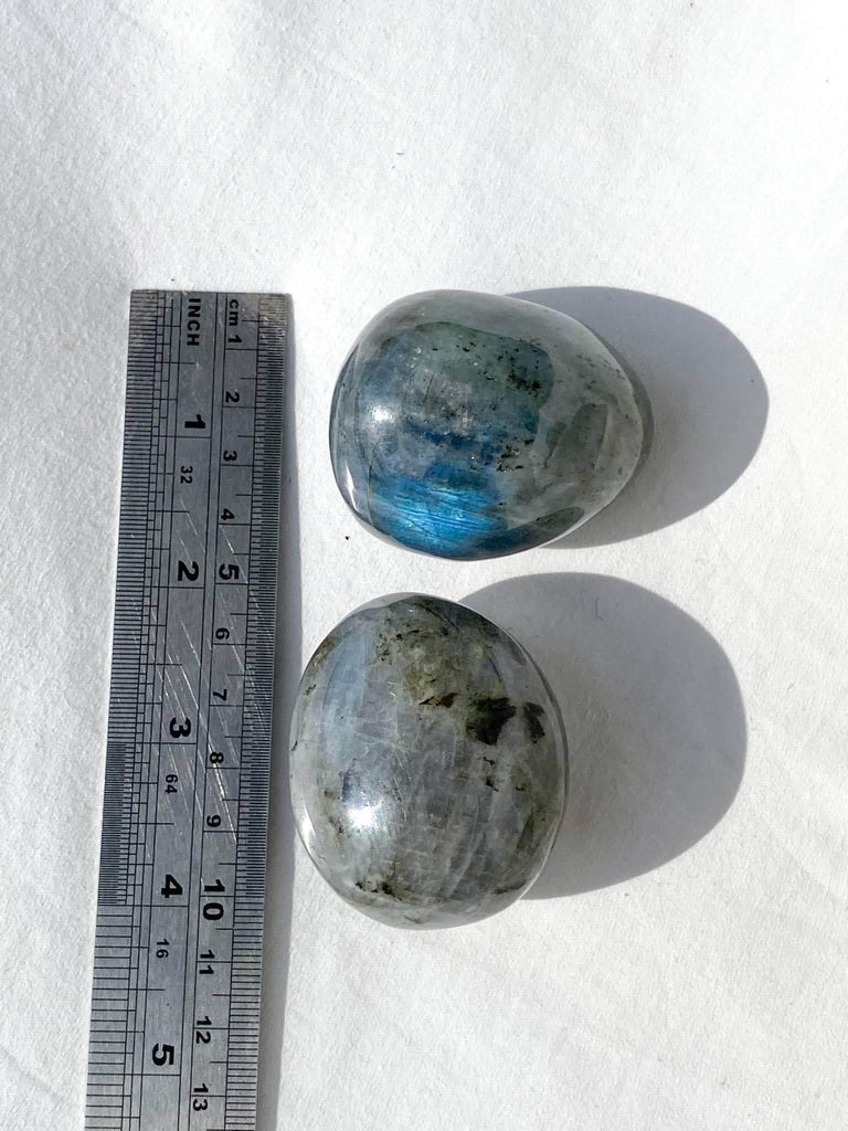 Labradorite Palm Stone | Light | Large - Unearthed Crystals