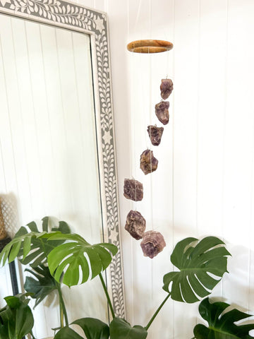 Amethyst Mobile | Wind Chime - Unearthed Crystals