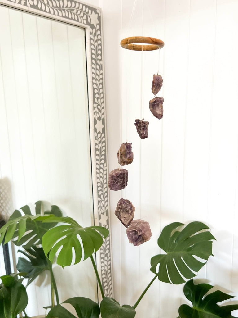 Amethyst Mobile | Wind Chime - Unearthed Crystals