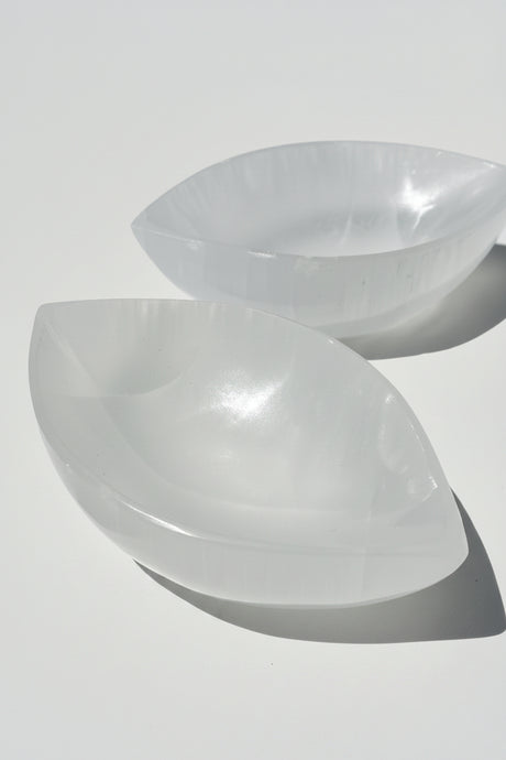 Selenite Third Eye Trinket Bowl - Unearthed Crystals
