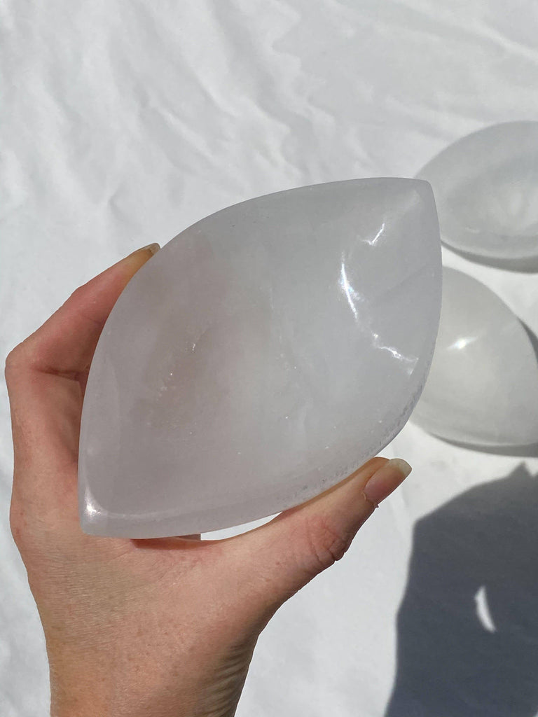 Selenite Third Eye Trinket Bowl - Unearthed Crystals