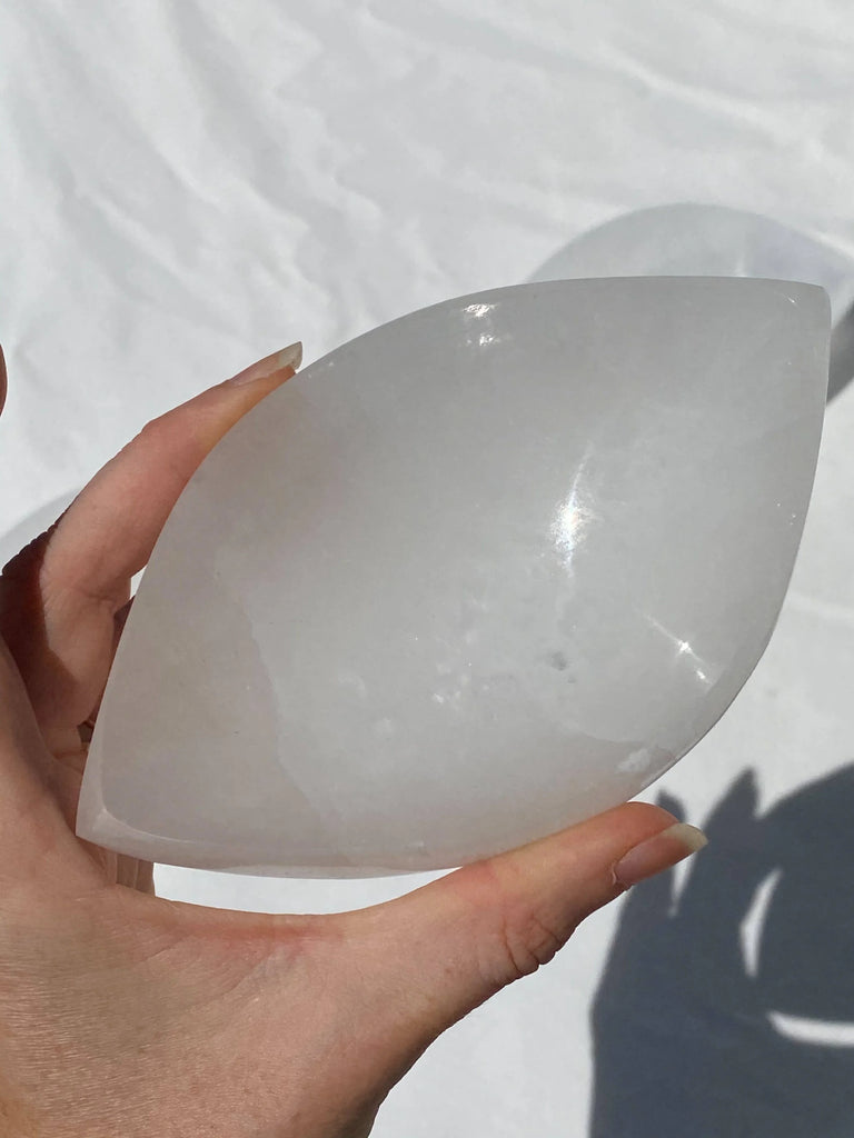 Selenite Third Eye Trinket Bowl - Unearthed Crystals