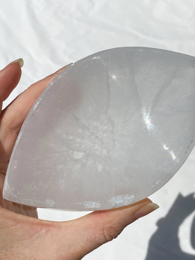 Selenite Third Eye Trinket Bowl - Unearthed Crystals