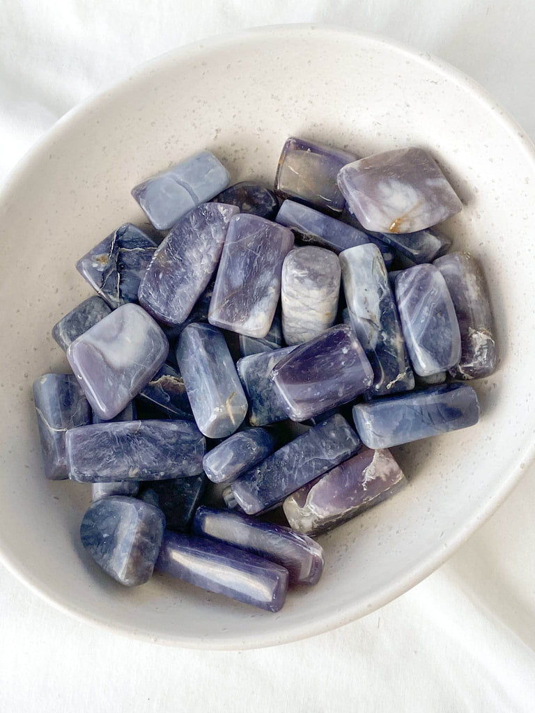 Purple Chalcedony Tumbles | Medium - Unearthed Crystals
