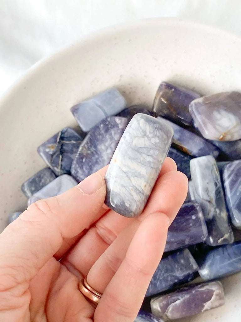 Purple Chalcedony Tumbles | Medium - Unearthed Crystals