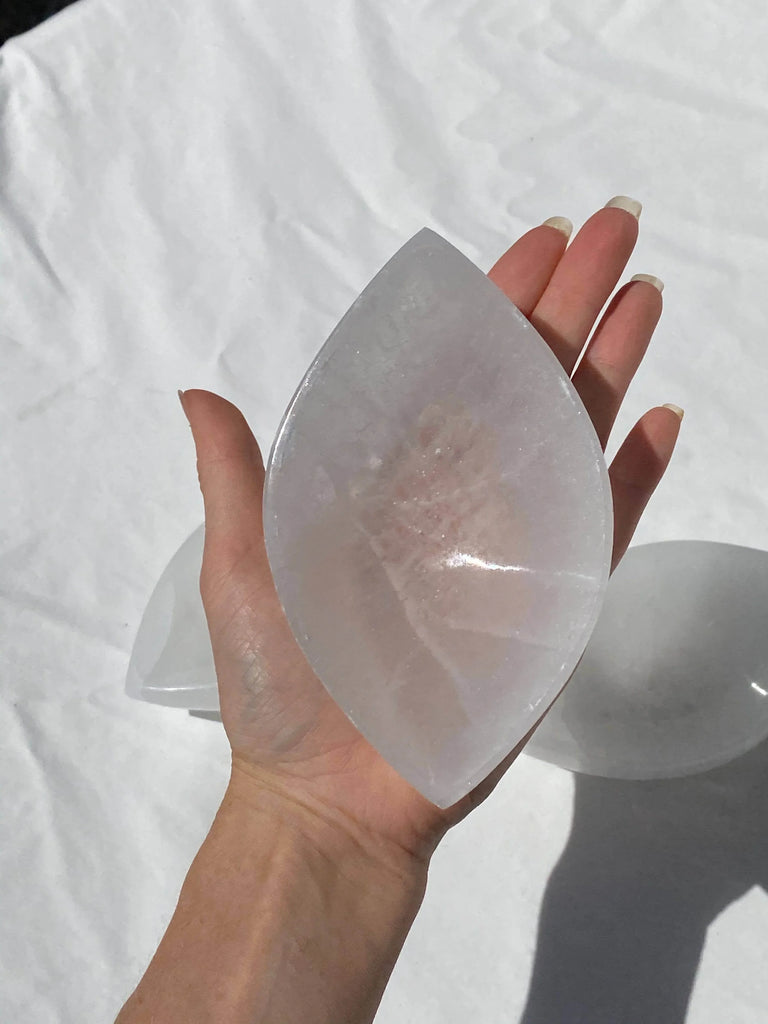 Selenite Third Eye Trinket Bowl - Unearthed Crystals