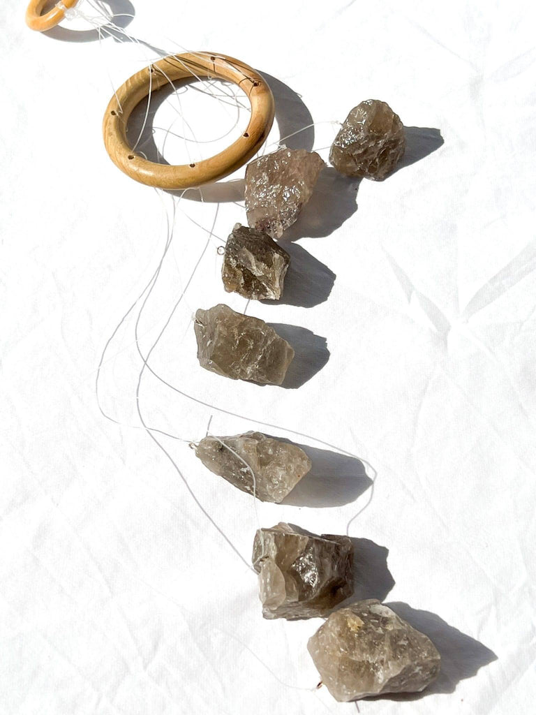 Smokey Quartz Mobile | Wind Chime - Unearthed Crystals