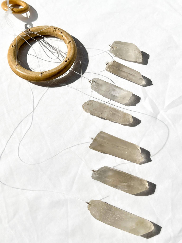 Clear Quartz Mobile | Wind Chime - Unearthed Crystals