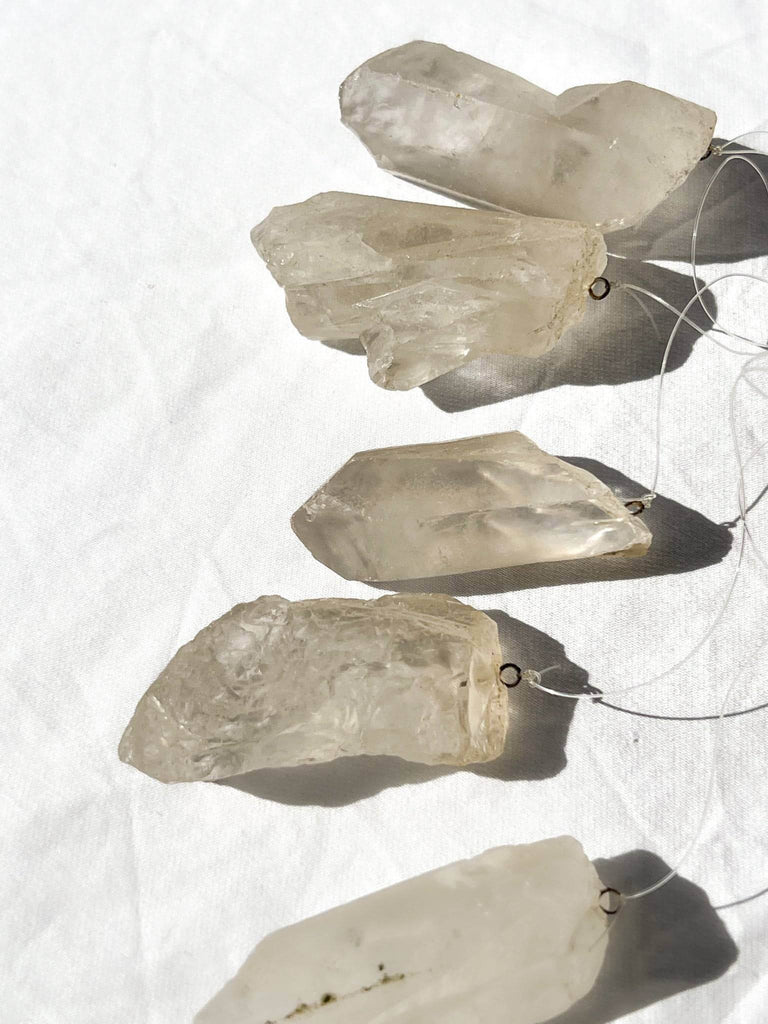 Clear Quartz Mobile | Wind Chime - Unearthed Crystals