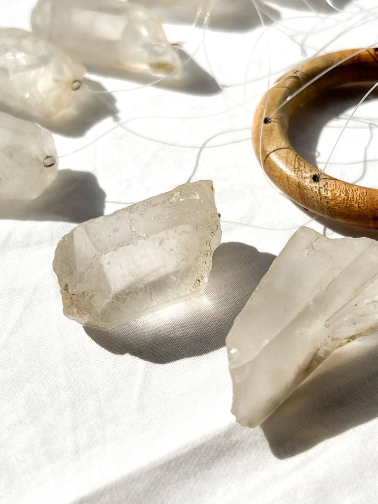 Clear Quartz Mobile | Wind Chime - Unearthed Crystals