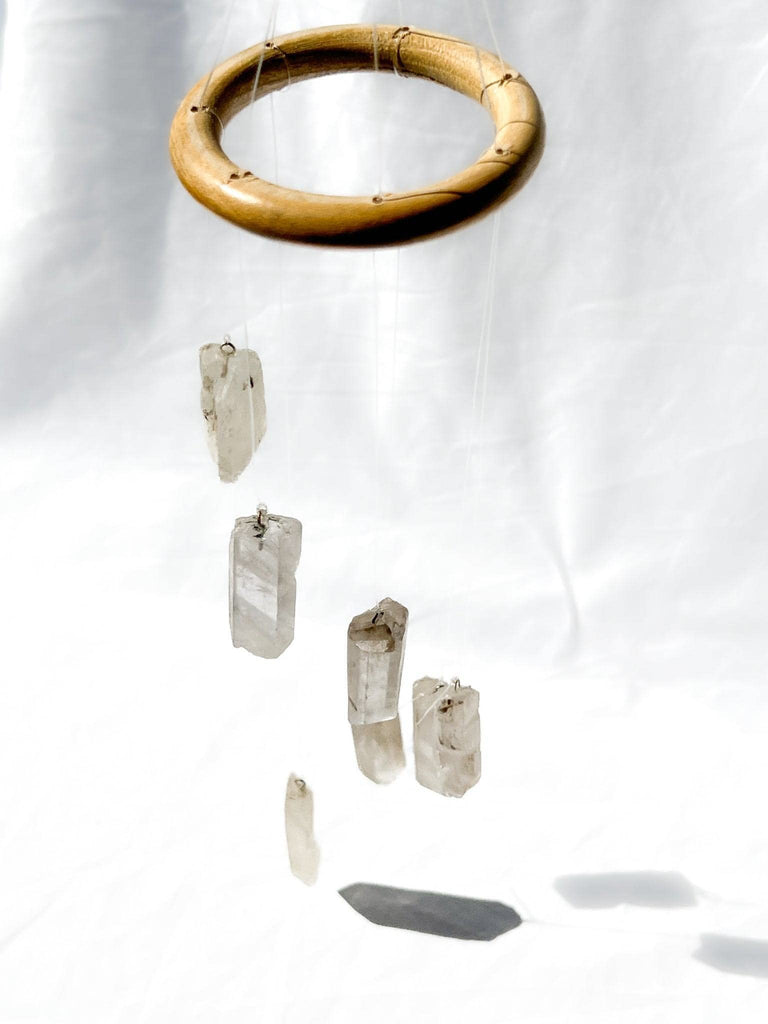 Clear Quartz Mobile | Wind Chime - Unearthed Crystals