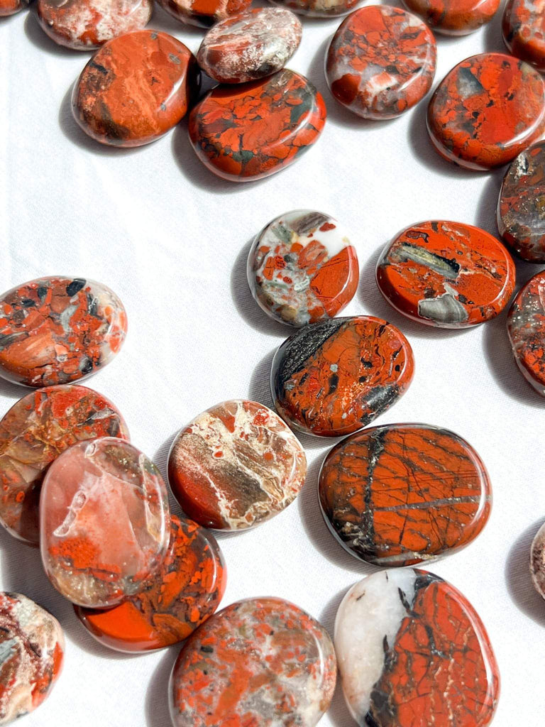 Brecciated Jasper Coin | Small - Unearthed Crystals