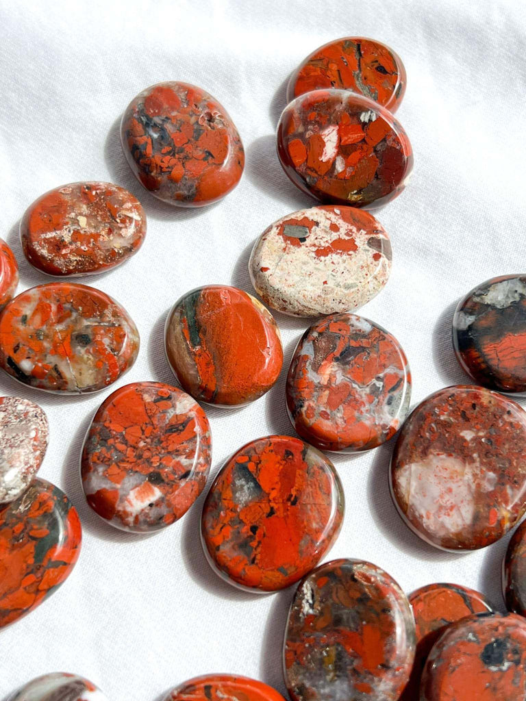 Brecciated Jasper Coin | Small - Unearthed Crystals