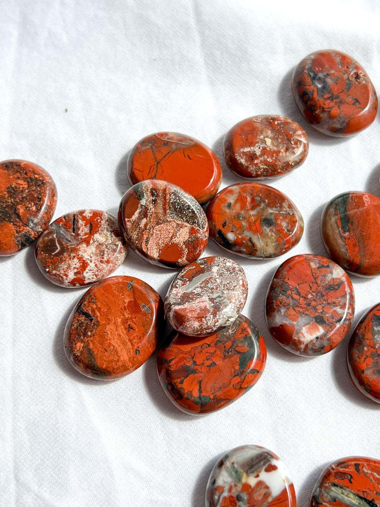 Brecciated Jasper Coin | Small - Unearthed Crystals
