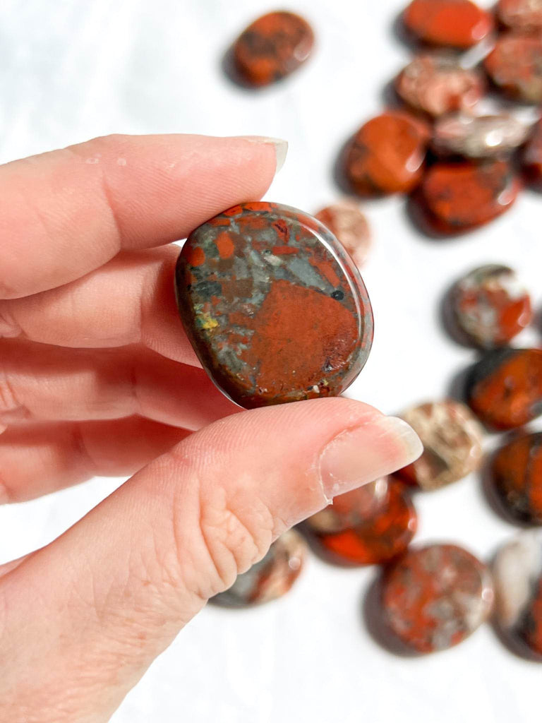Brecciated Jasper Coin | Small - Unearthed Crystals