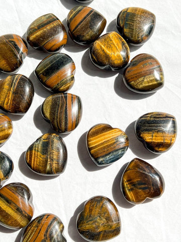 Tiger Eye Heart | Large - Unearthed Crystals