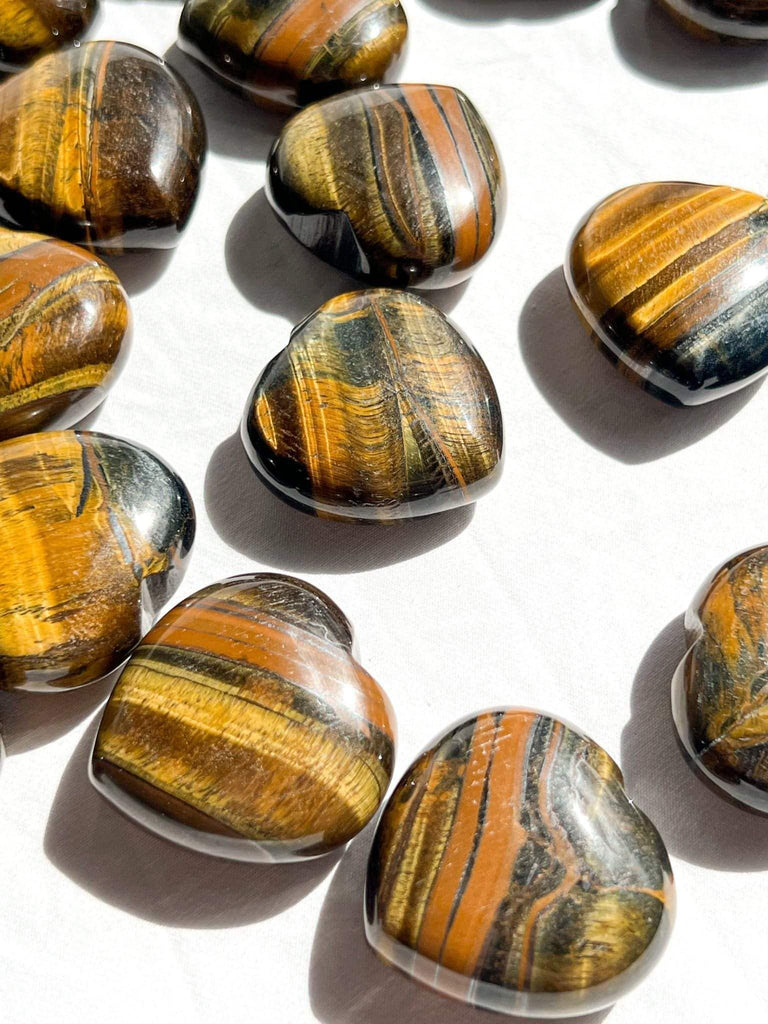 Tiger Eye Heart | Large - Unearthed Crystals