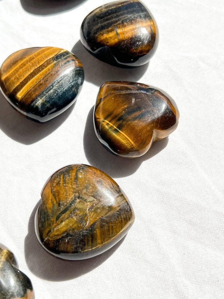 Tiger Eye Heart | Large - Unearthed Crystals